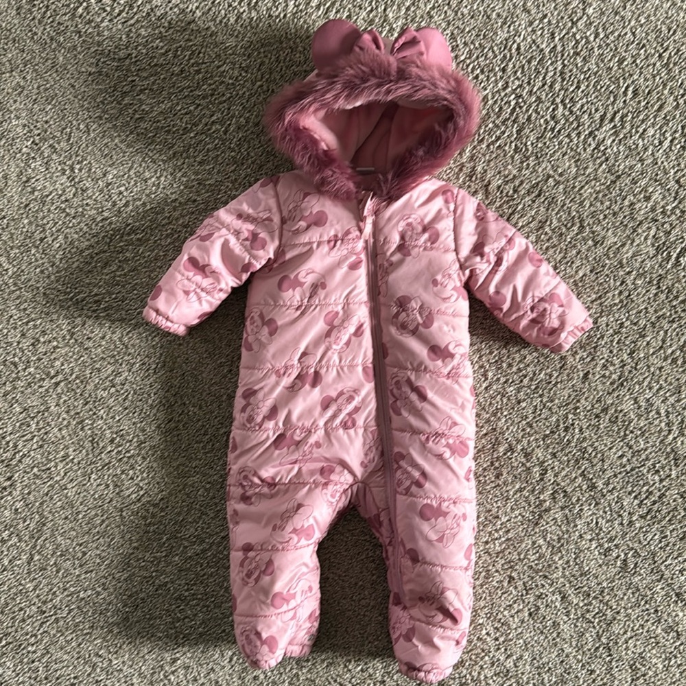 Minnie Mouse baby snow suit size 12-18 months